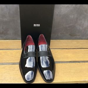 Hugo Boss Men’s Patent Leather Loafers.